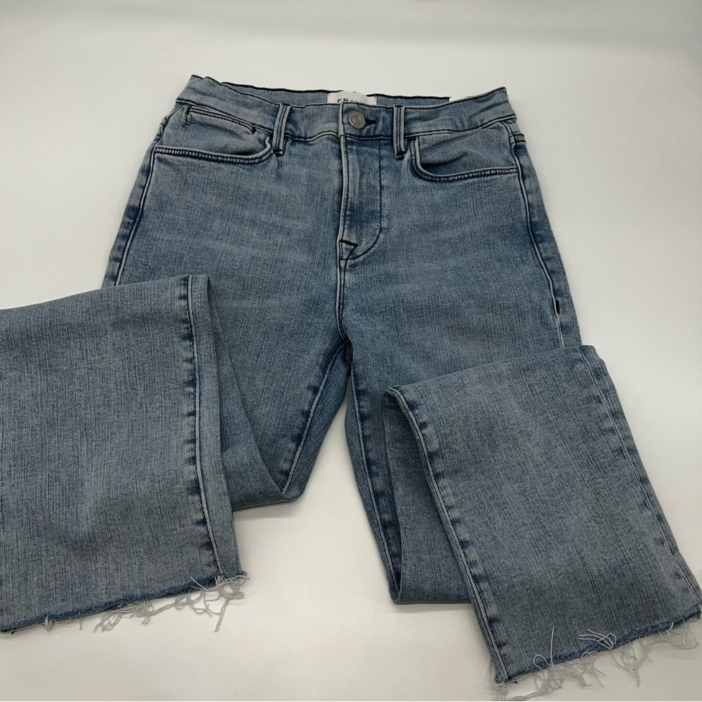 Frame Denim Light Blue Wash Ankle Jeans Size 27 - Picture 7 of 11